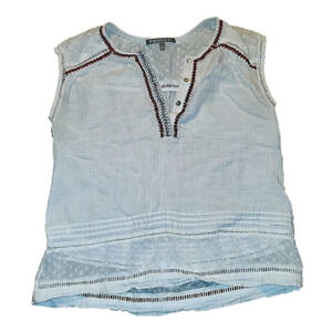 DANIEL RAINN White sleeveless tanktop Small